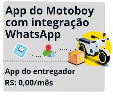 App do Motoboy com integração WhatsApp